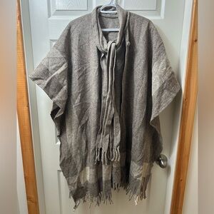 Vintage 100% Wool Poncho/Wrap